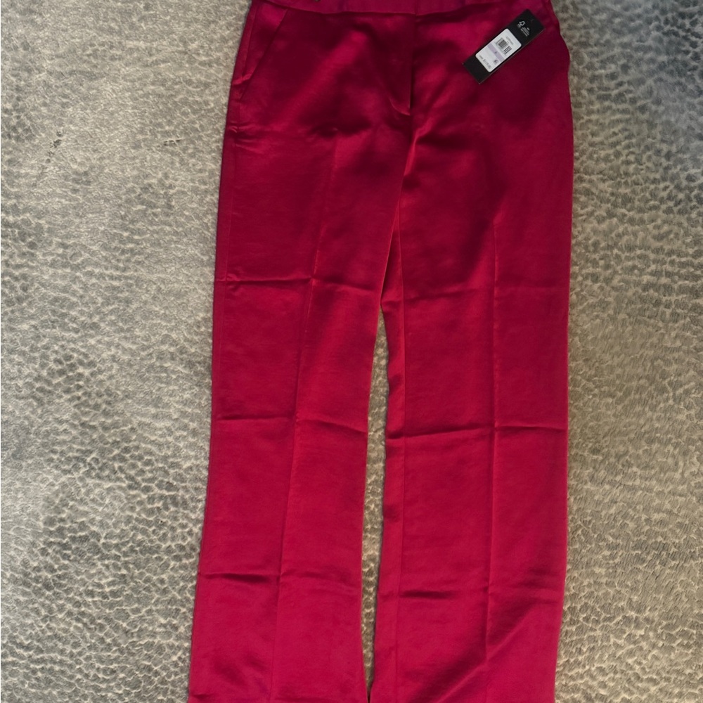 Karl Lagerfeld Fuchsia Trousers with Button Detail